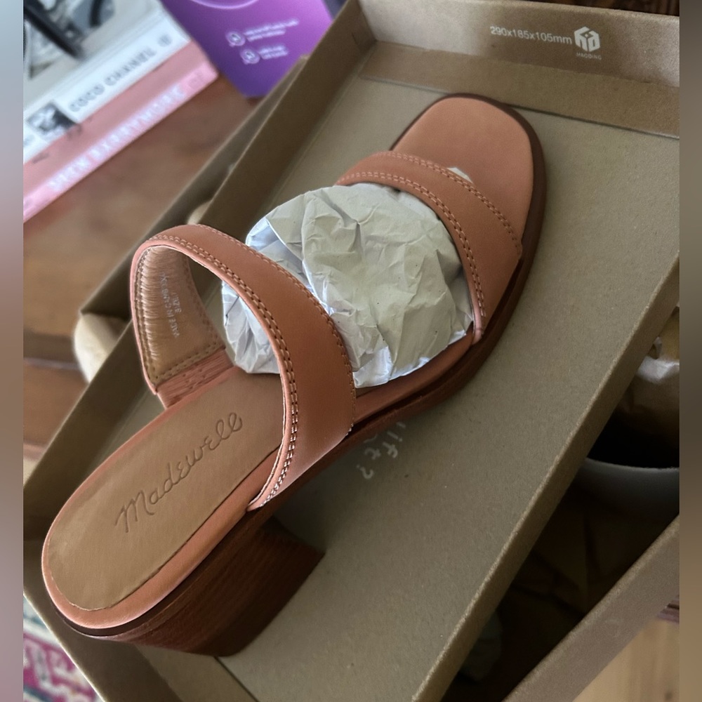 Double Strap Madewell Leather Sandals, size 7